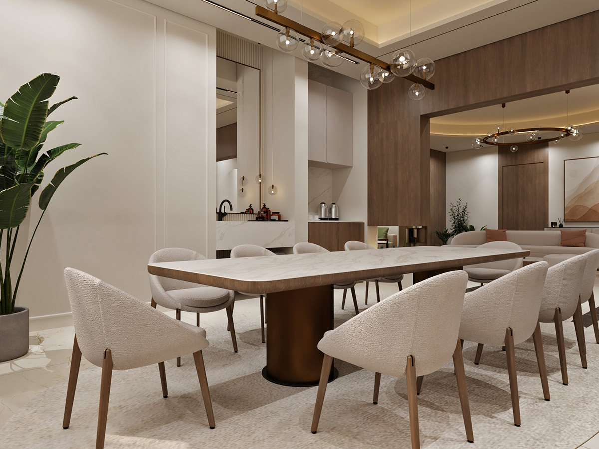 dining room interior design modern luxury abudhabi dubai