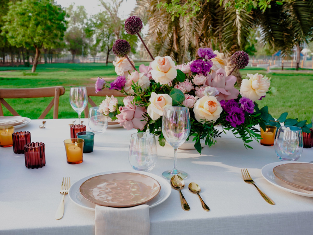 flower abudhabi setup event outdoor design dubai