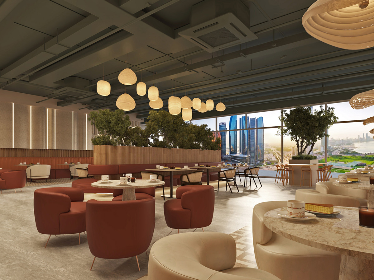 interior design abudhabi dubai cafe coffee shope modern minimal
