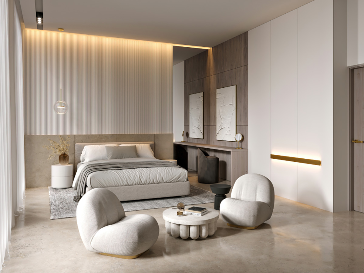 luxury modern bedroom design abudhabi dubai