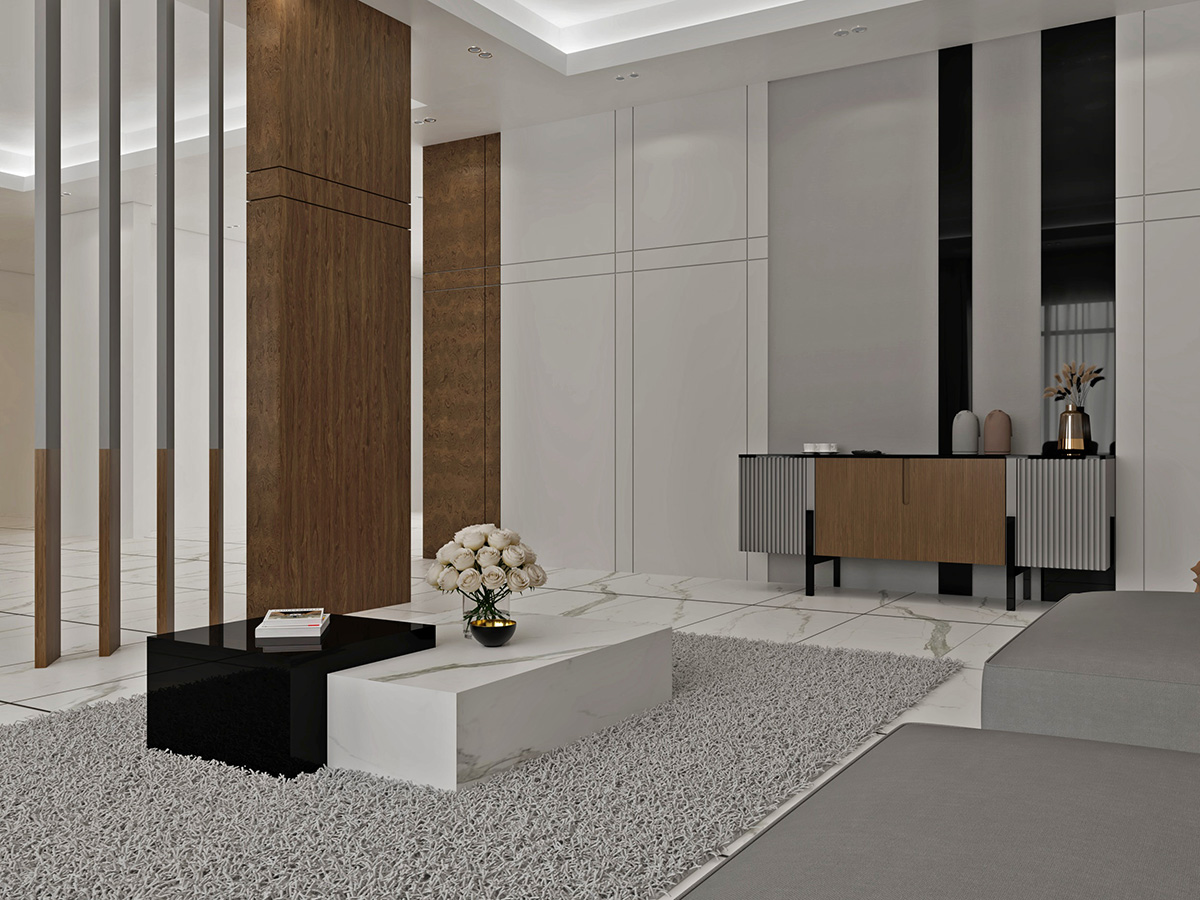 minimal interior design modern luxury living room abu dhabi dubai