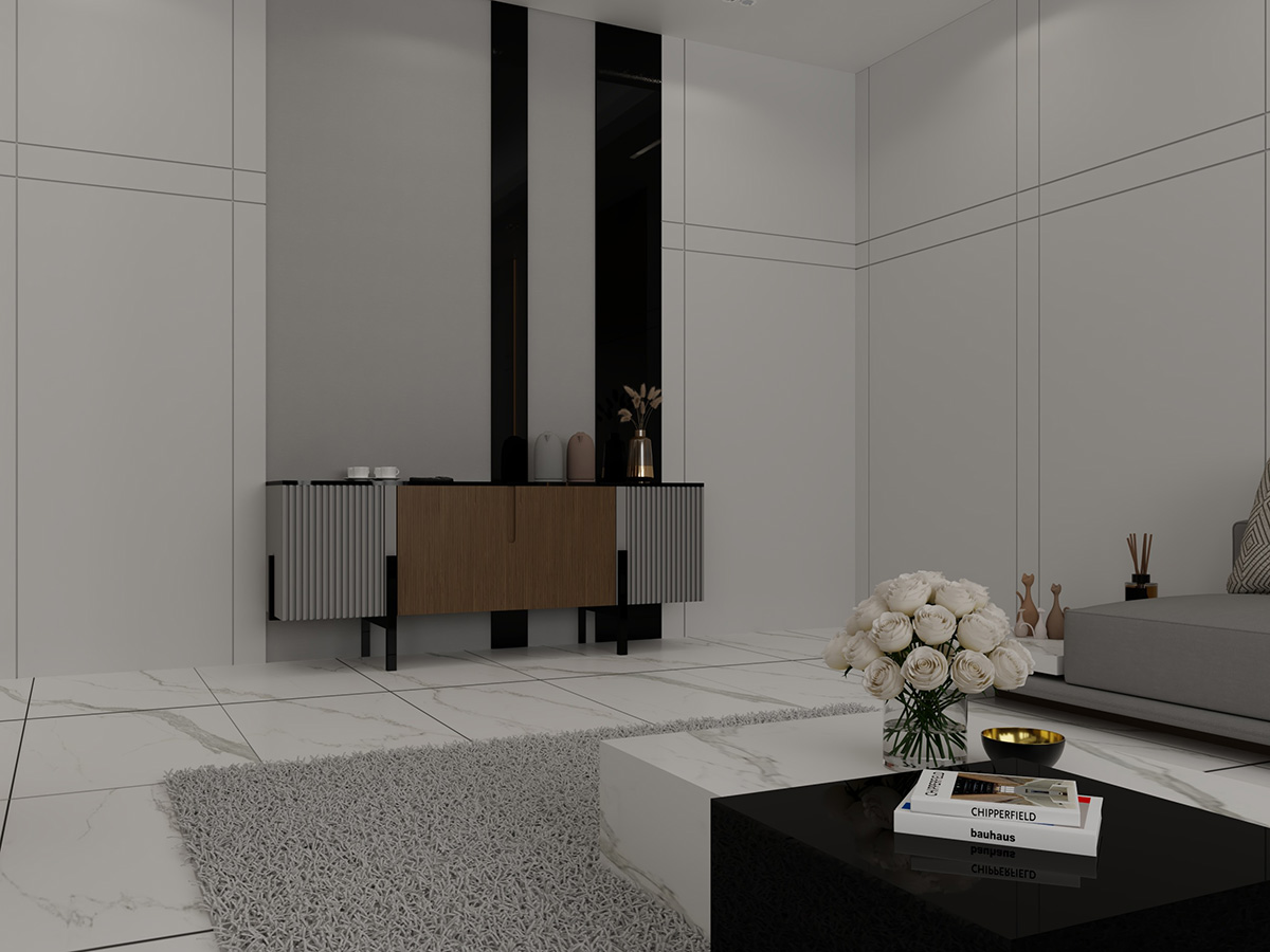minimal modern living room interior design abudhabi dubai