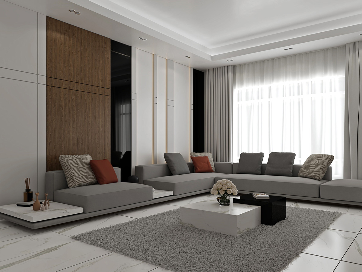 minimalist modern luxury living room interior design abudhabi dubai