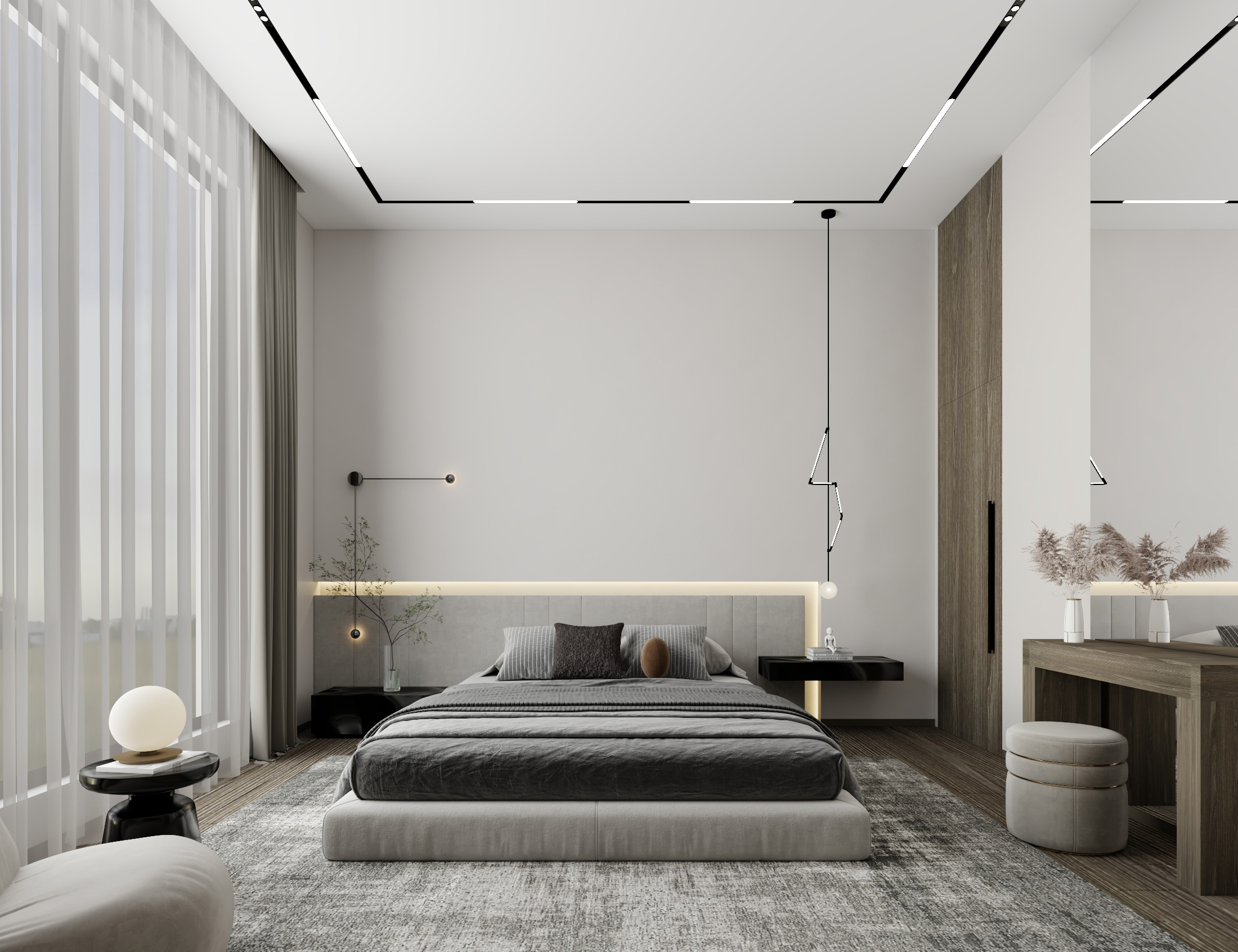 modern contemporary luxury bedroom interior design dubai abudhabi