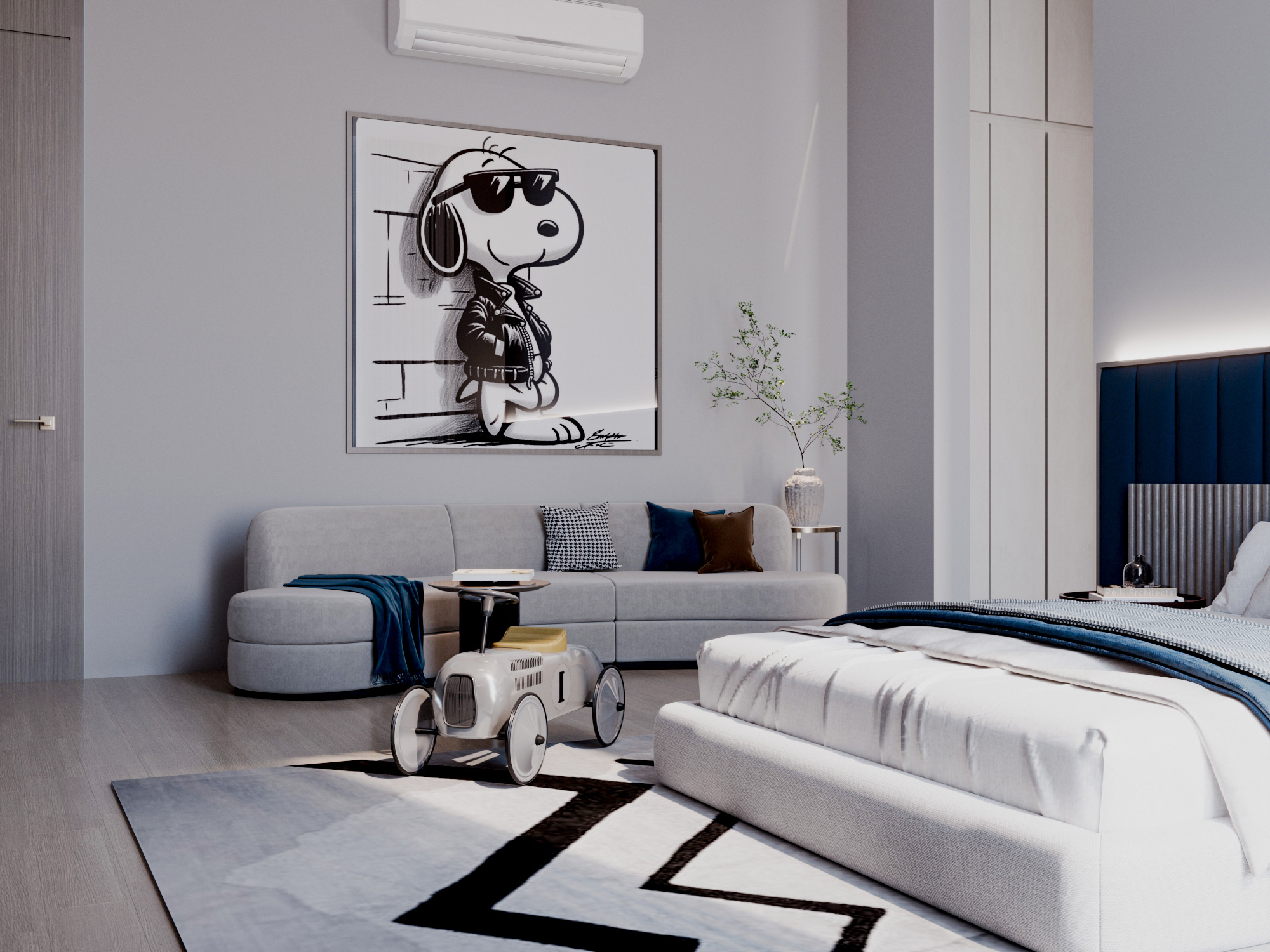 modern interior design boy bedroom dubai abudhabi