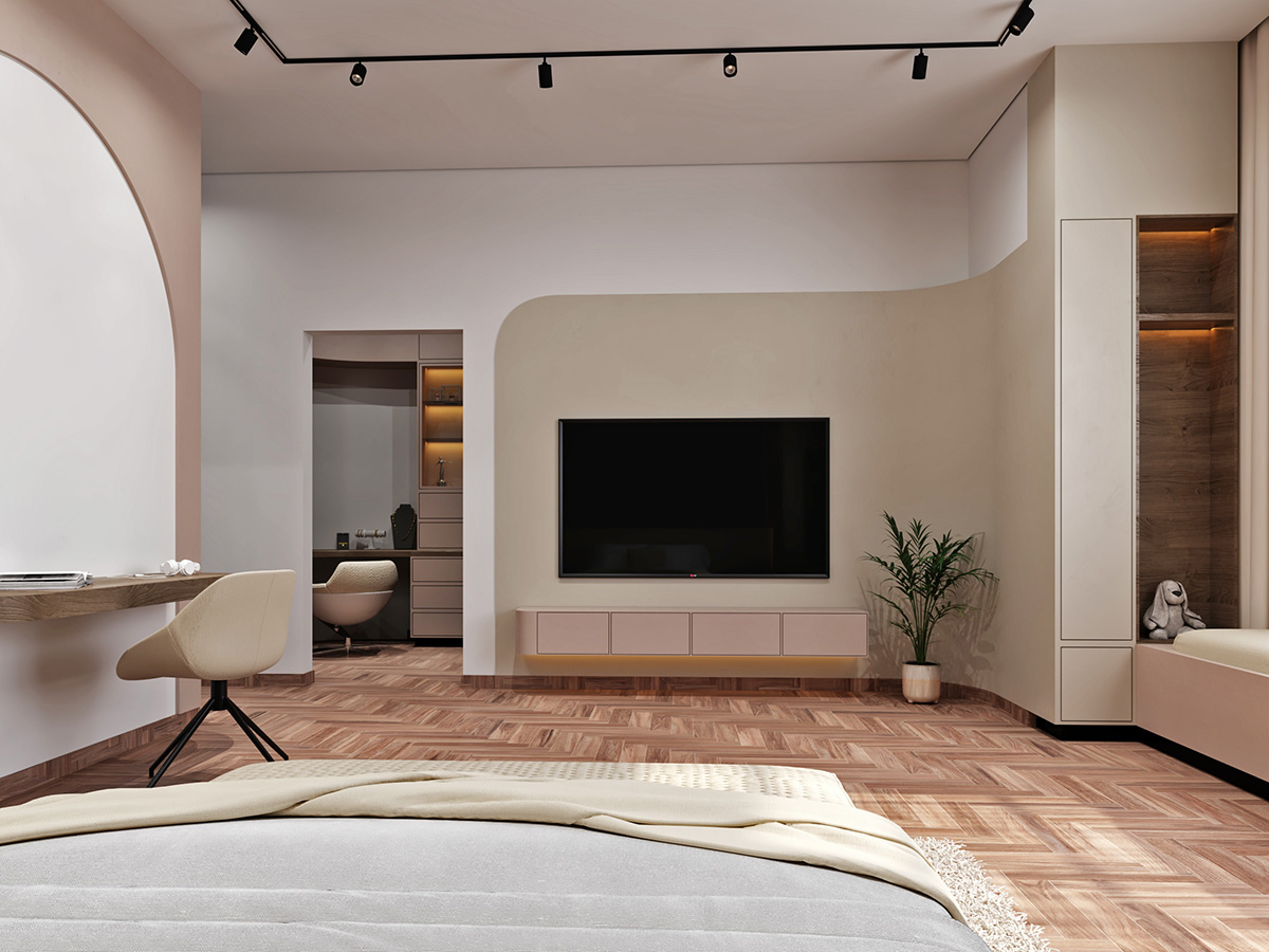 modern interior design girl bedroom abudhabi dubai