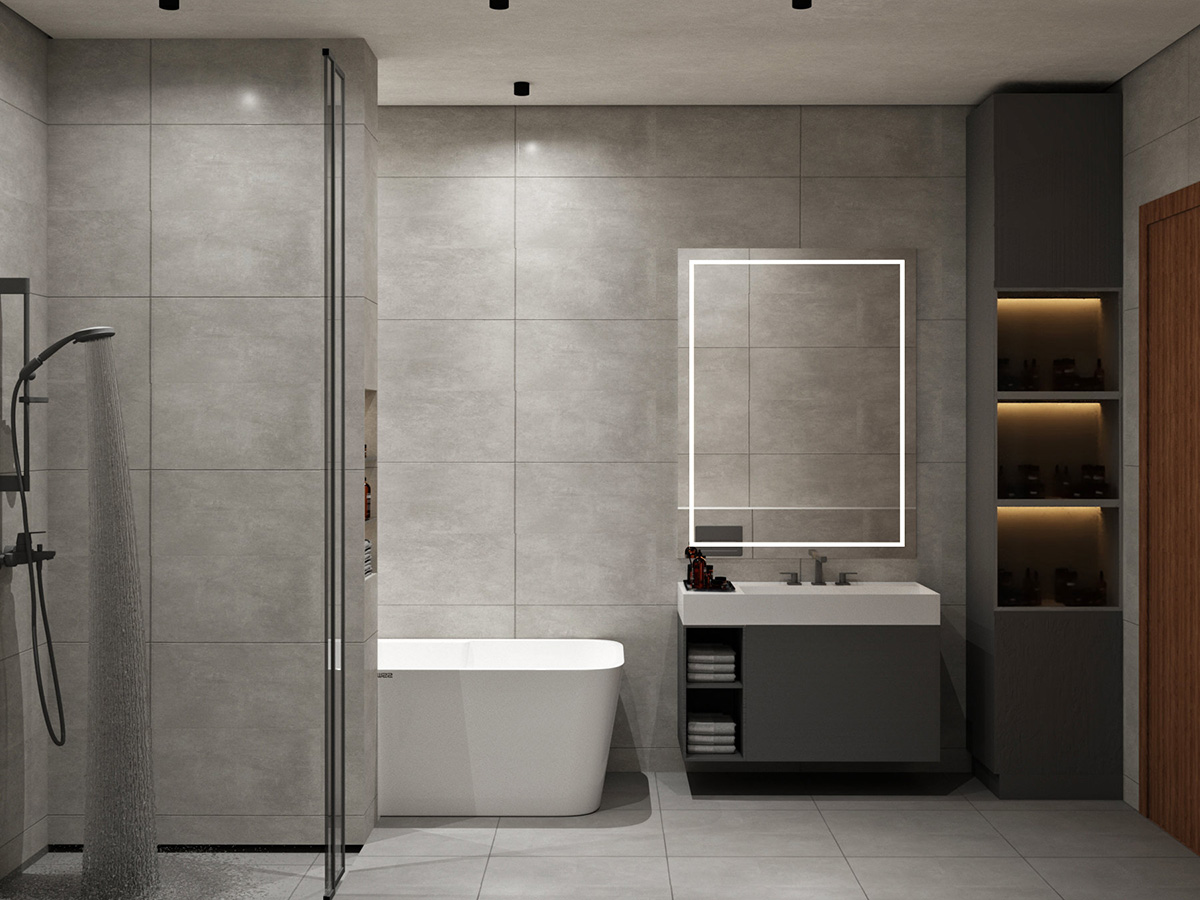 modern luxury bathroom design interior design abudhabi dubai