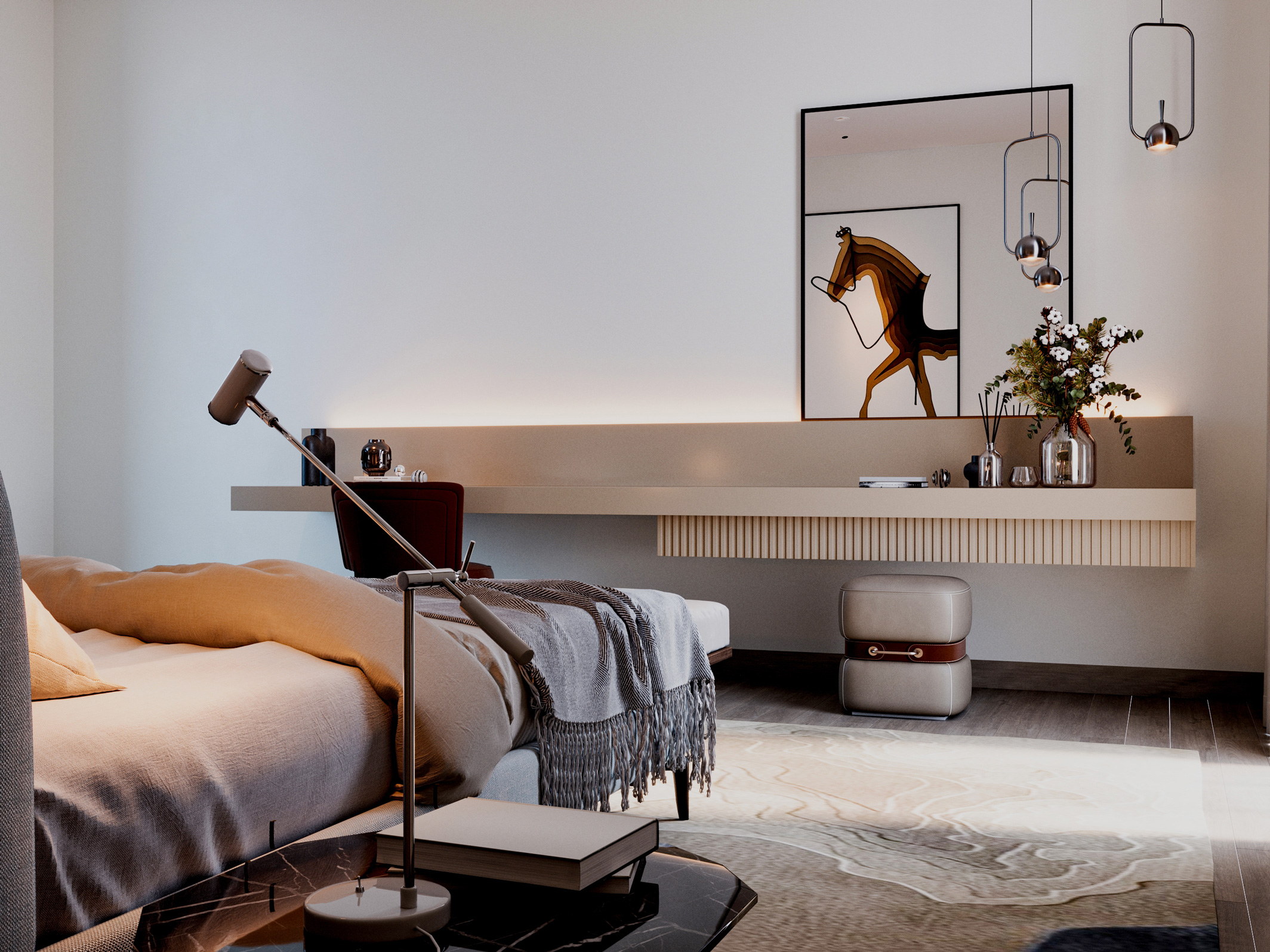 modern luxury comfort interior design bedroom dubai abudhabi