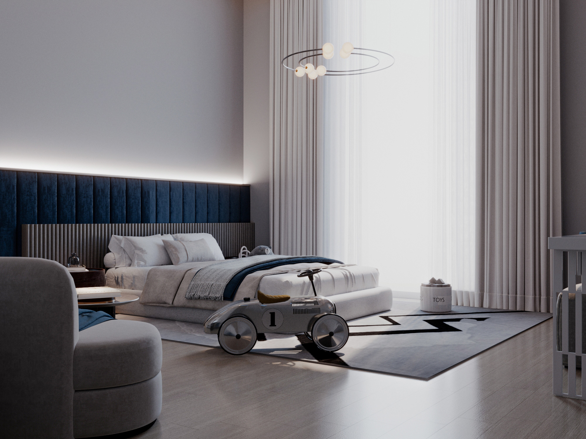 modern minimalist interior design boy bedroom dubai abudhabi