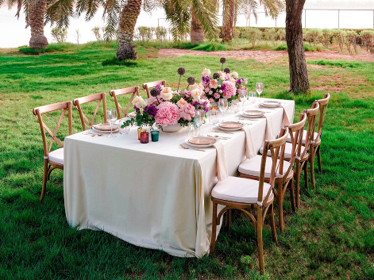 table outdoor setup design events luxury dinner abudhabi dubai