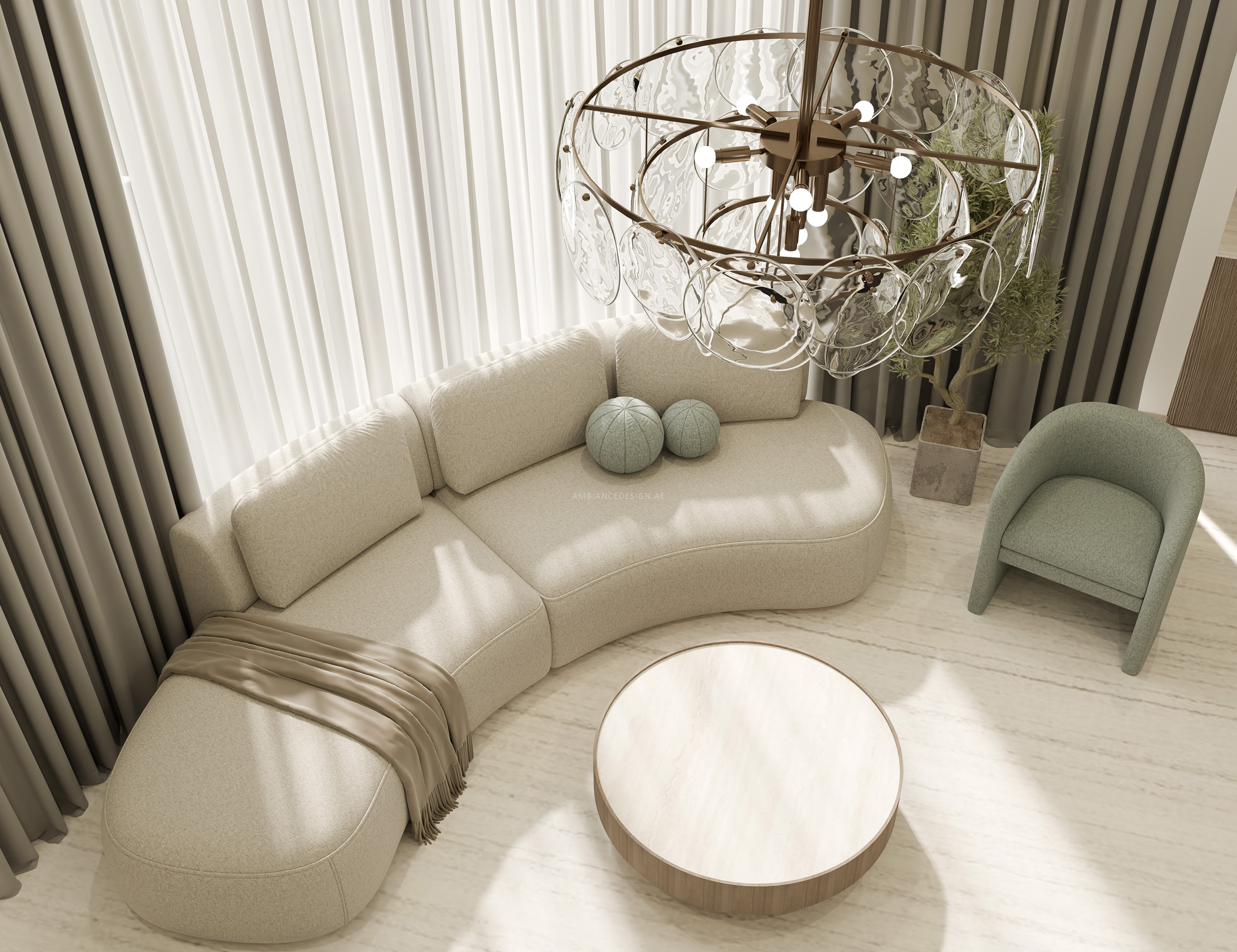 timeless modern luxury classsic living room interior design bedroom sitting muted tones abudhabi dubai